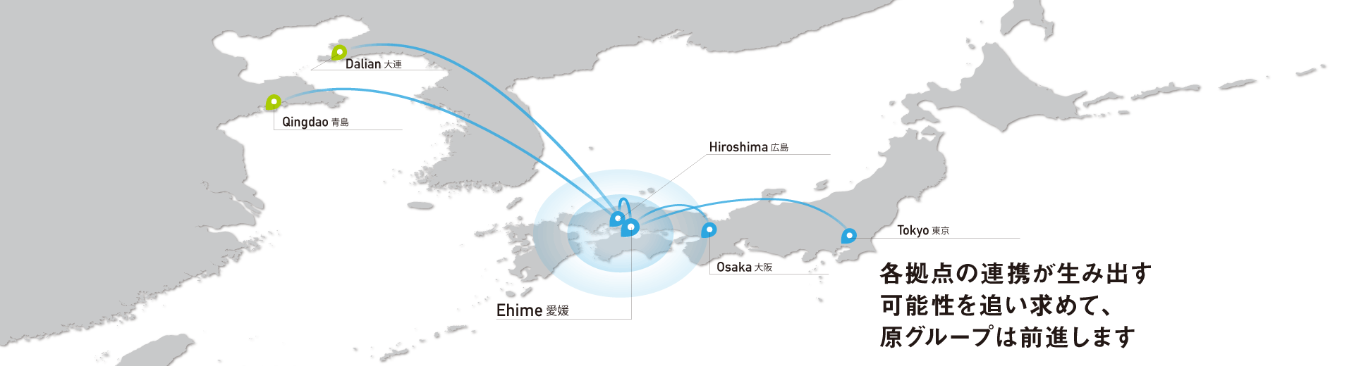 各拠点の連携が生み出す可能性を追い求めて、原グループは前進します